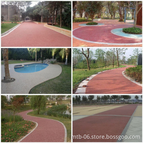 Epoxy Resin Glue for Mixing with Stones for Garden and Park Pavements